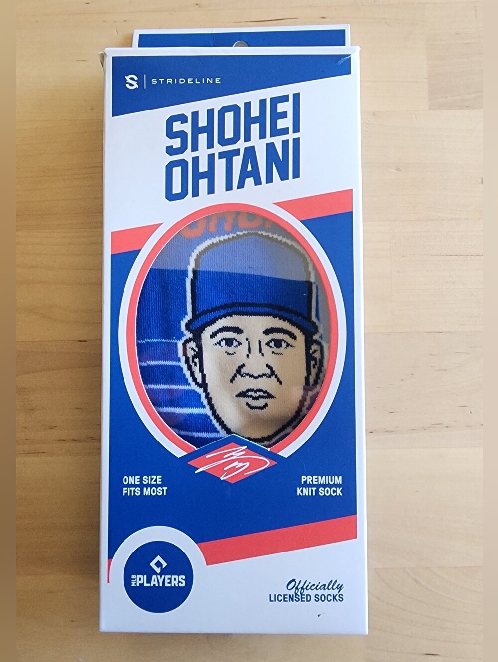 STRIDELINE | Shohei Ohtani Blue Knit Crew Socks | One Size Fits Most | NWT